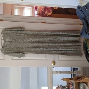 Vintage green lace dress